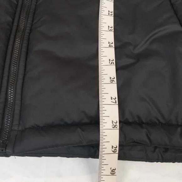 Adidas Men's Vintage Black Puffer zip Up Black Jacket Size Large